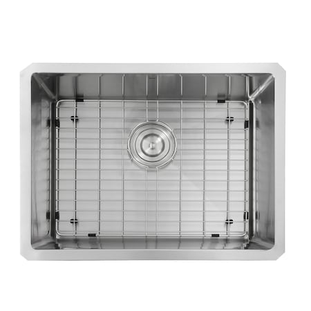 Pro Series Rectangle Single Bowl Undermount Small Radius Corners Stainless Steel Kitchen Sink